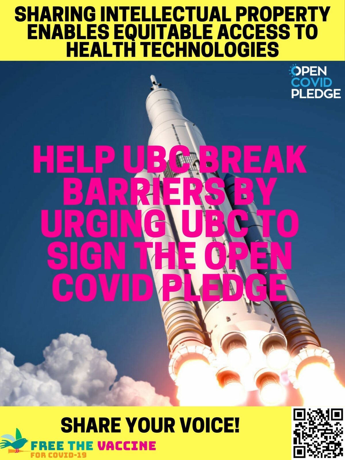 UBC Open COVID Pledge Poster