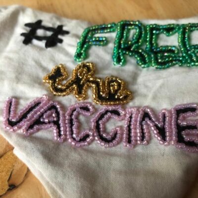 Free the Vaccine Beaded Mask